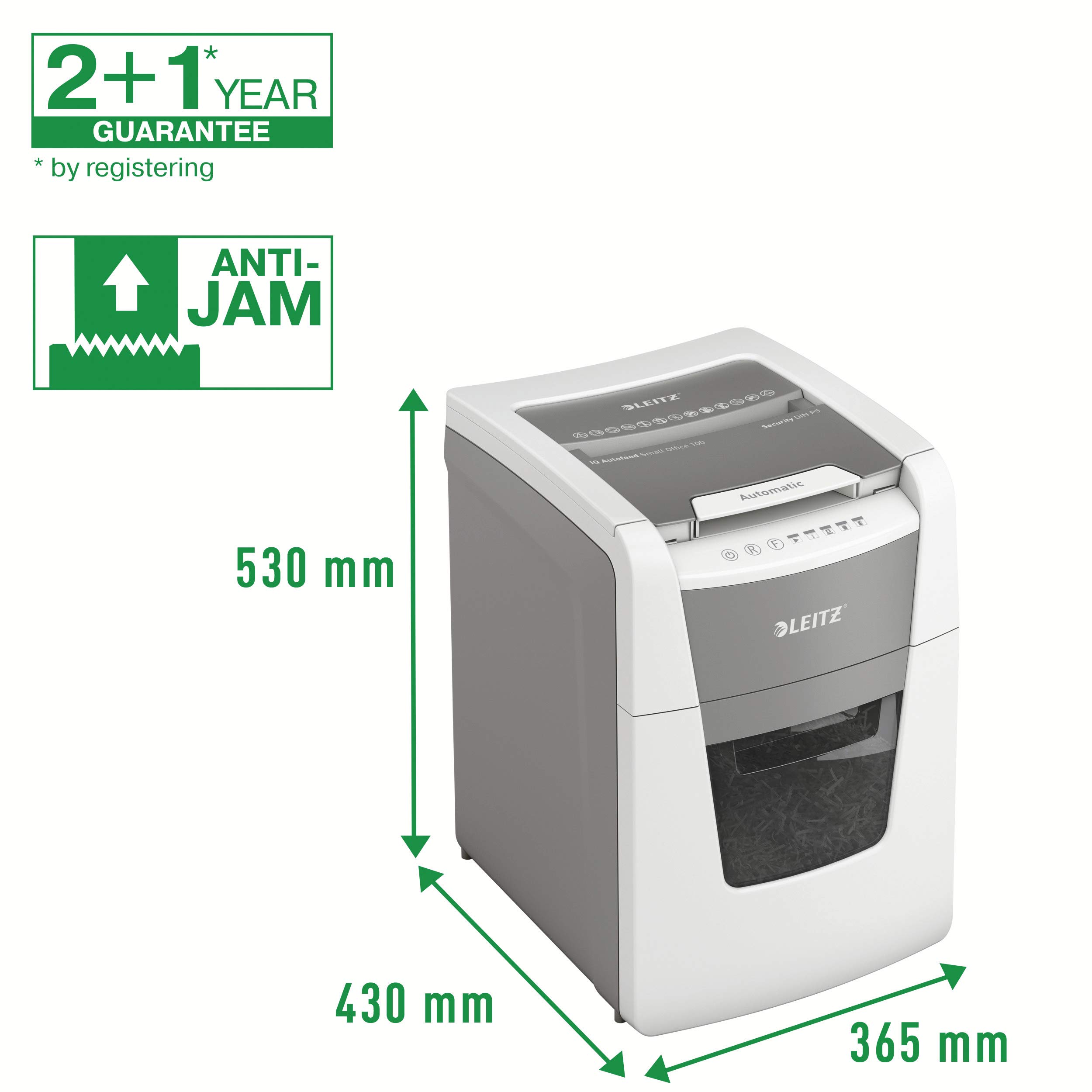 leitz-aktenvernichter-iq-autofeed-100-p5-mikro-schutz-autopapierzufuhr image 5
