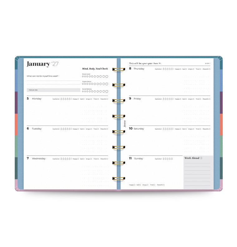filofax-ultimate-life-companion-planner-a5-bloom-deep-teal-2027 image 2