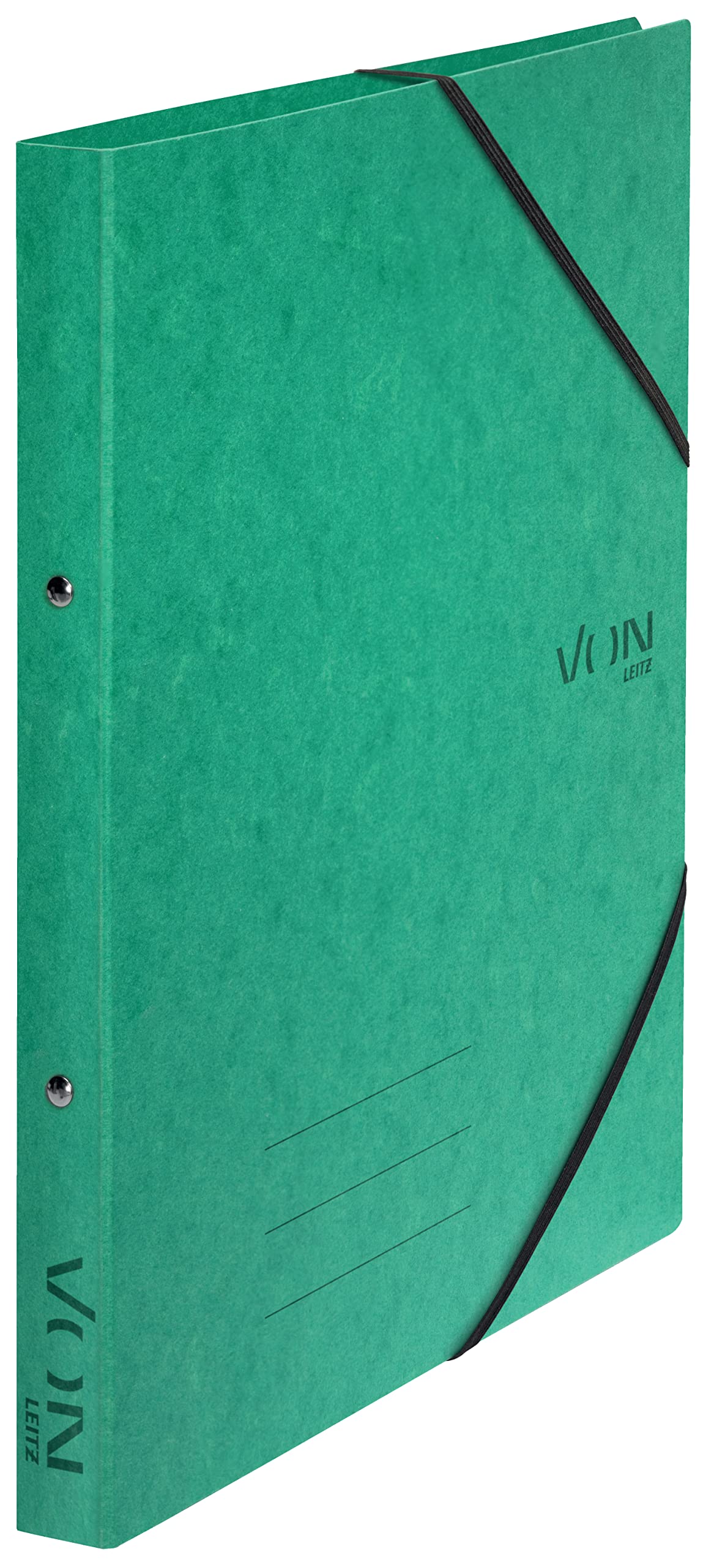 von-leitz-ringbuch-a4-karton-2-ringe-25-mm-gr-n-5-st-ck image 1