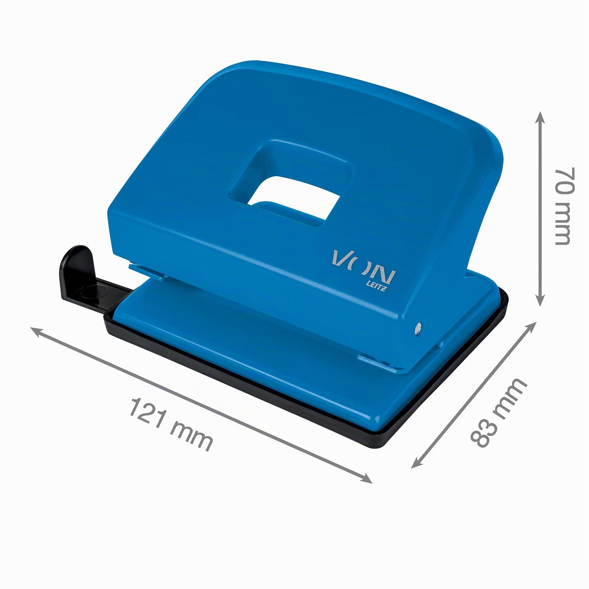 von-leitz-locher-20-blatt-blau-metall-kompakt-a4-a5-a6 image 4