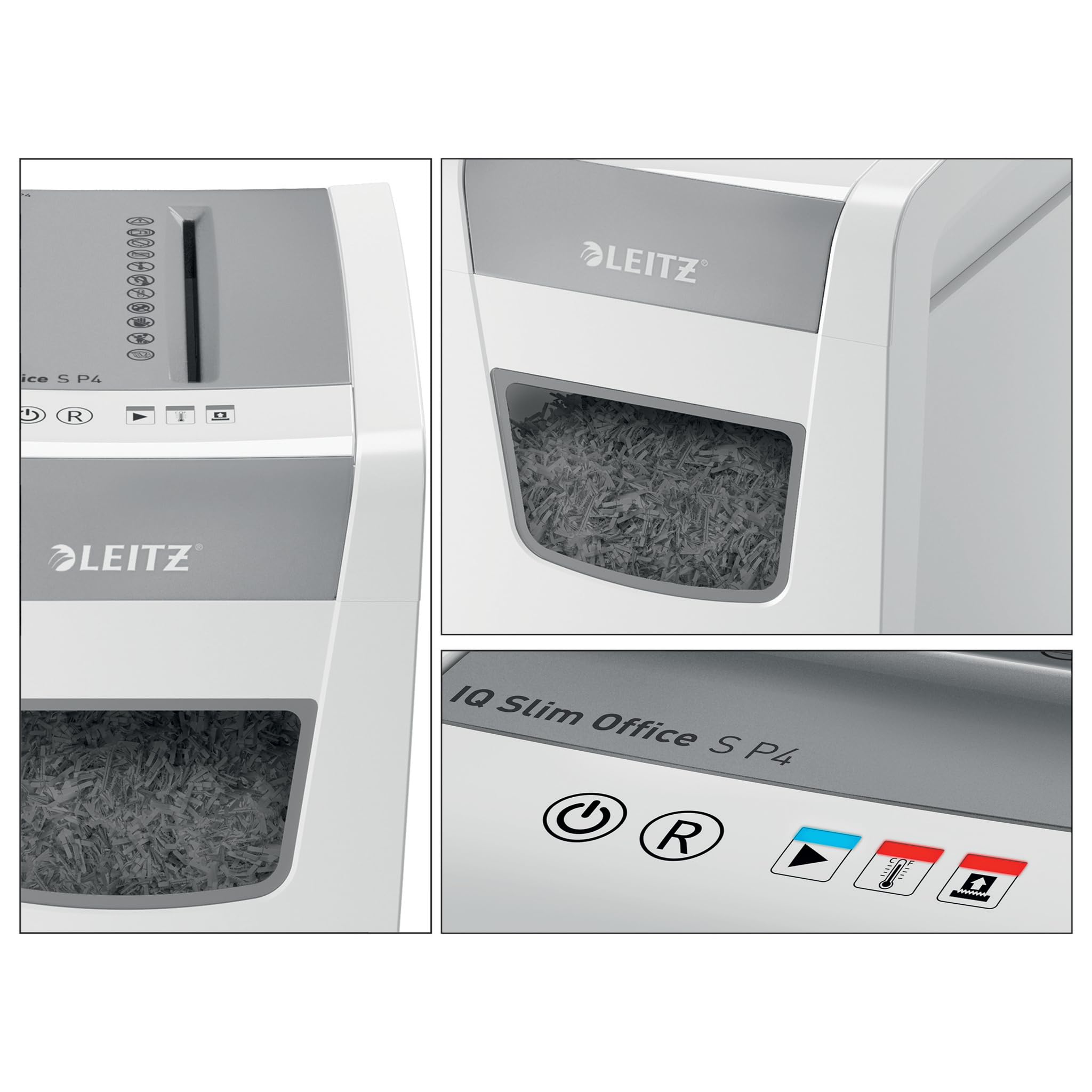 leitz-iq-aktenvernichter-office-s-slim-p4-wei-partikelschnitt-23l image 7