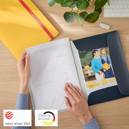 leitz-cosy-sichtbuch-a4-samtgrau-46700089-20-h-llen-f-r-40-blatt-mit-gummiband image 8