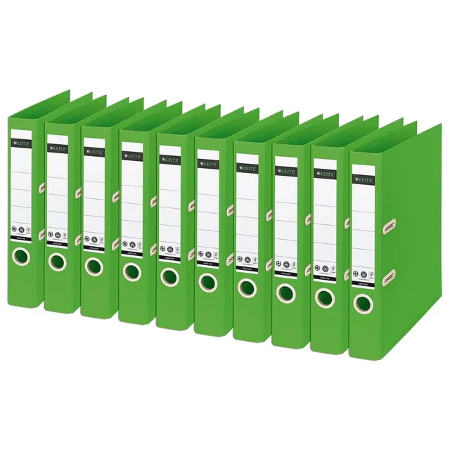 leitz-recycle-qualit-ts-ordner-180-a4-gr-n-10190055-10er-pack-50-mm-f-r-350-blat image 1