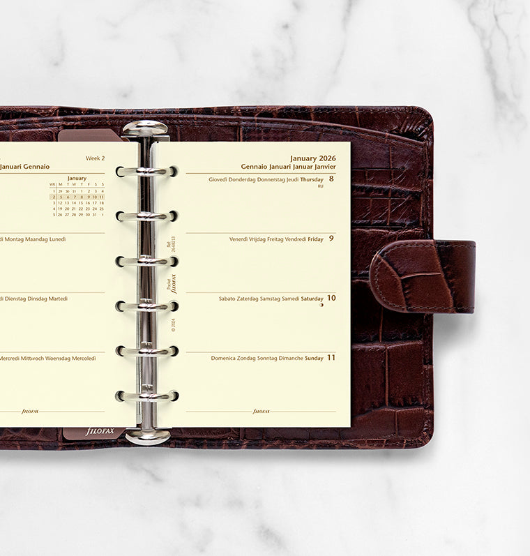 filofax-kalendereinlage-pocket-2026-1-woche-2-seiten-multilingual image 2