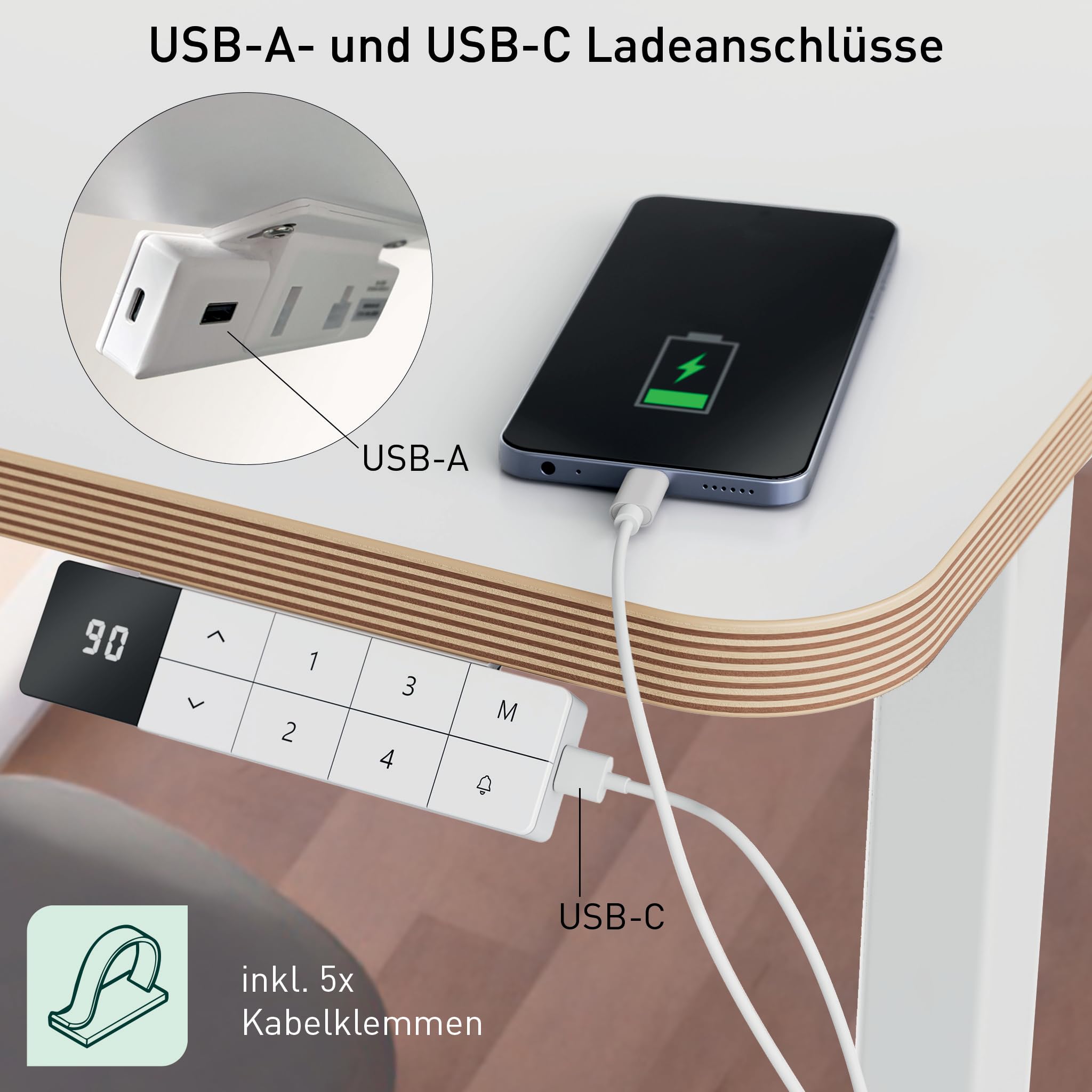leitz-ergo-elektrischer-stehschreibtisch-140-x-80-cm-h-henverstellbar-72-118-cm image 5