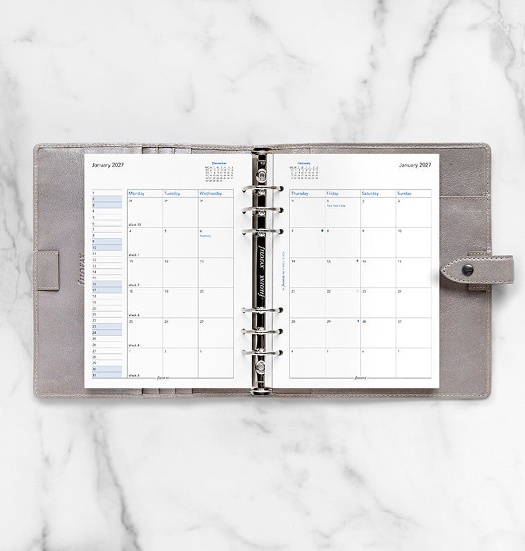 filofax-kalendereinlage-1-monat-2-seiten-englisch-a5-2027 image 3