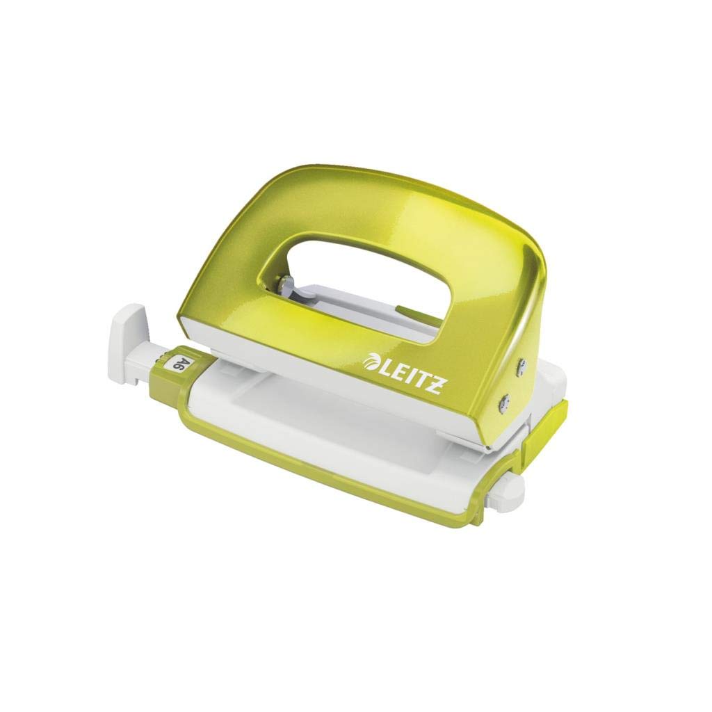 leitz-wow-mini-locher-50601064-f-r-10-blatt-metallic-gr-n image 1