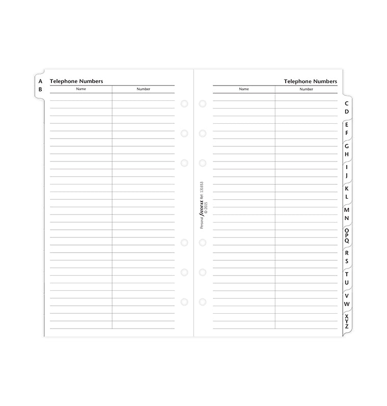 filofax-personal-a-z-register-wei-adressregister-2-buchstaben-pro-tab image 4