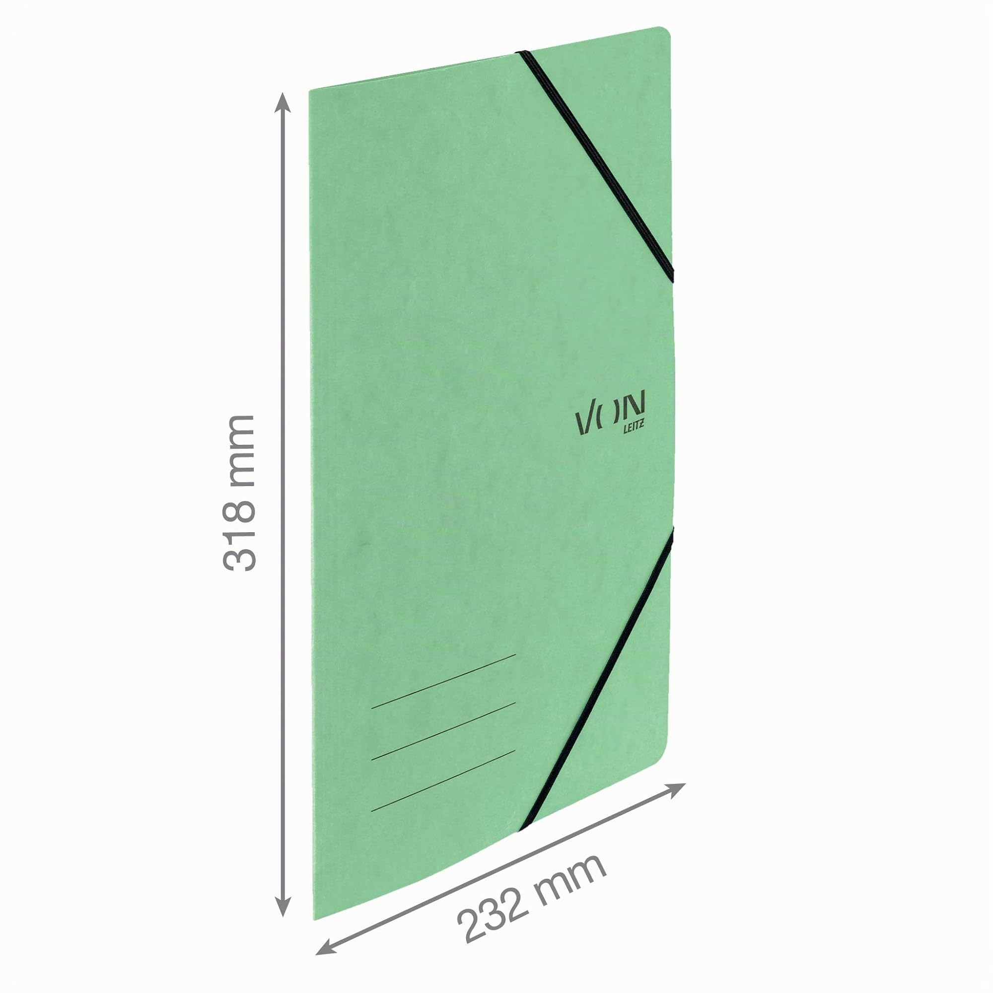 leitz-von-dokumentenmappe-a4-mit-gummiband-karton-f-r-150-blatt-5er-pack-mintgr- image 4