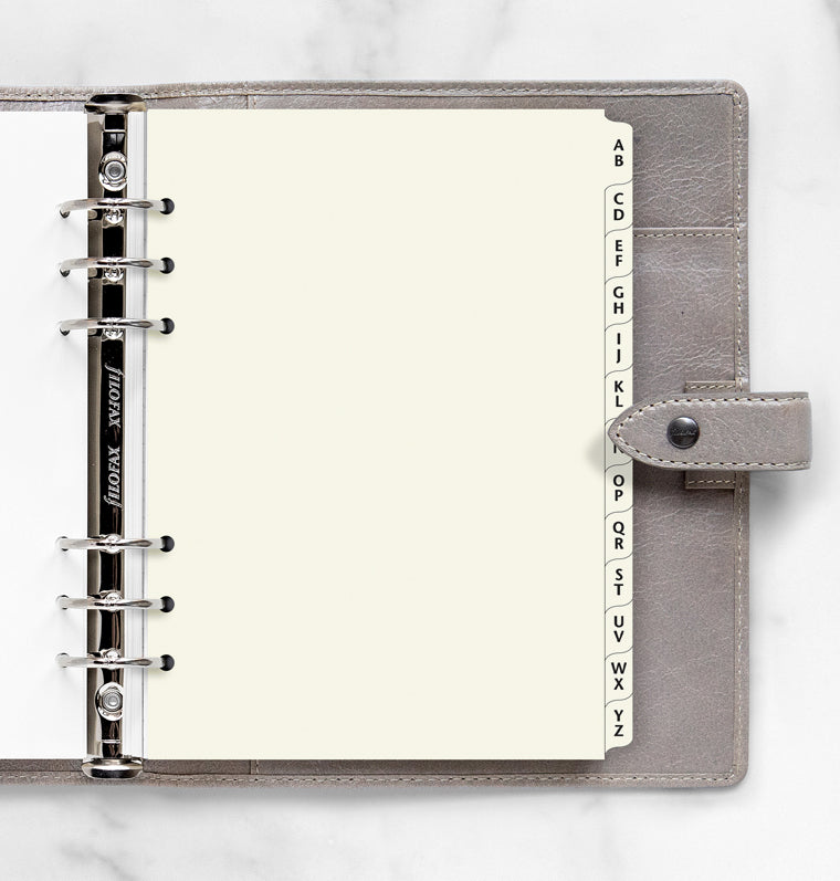 filofax-a-z-register-cream-a5-alphabet-register image 3