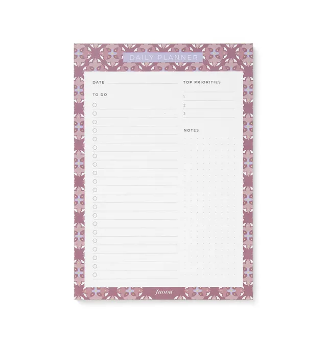 filofax-mediterranean-tages-planer-notizblock-mit-magnet image 1