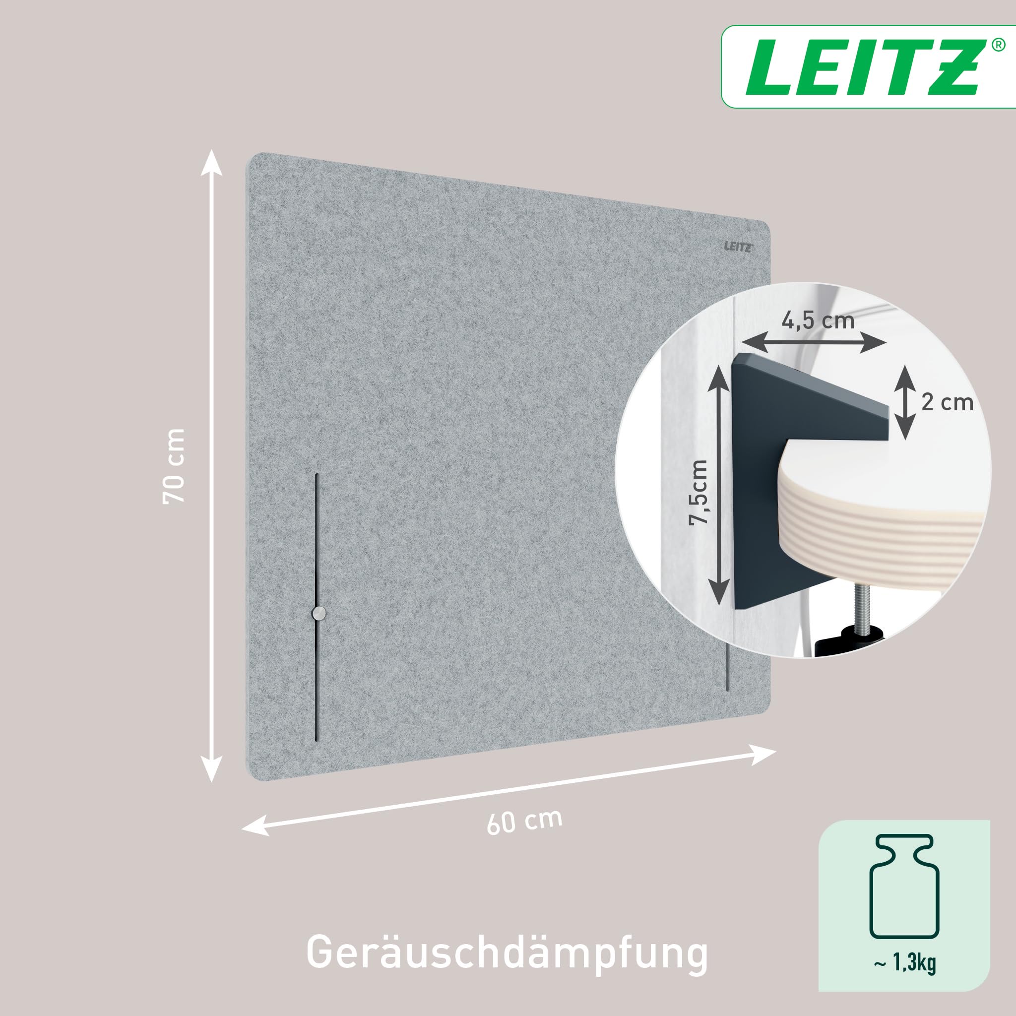 leitz-ergo-tischtrennwand-60x70cm-h-henverstellbar-mit-ger-uschd-mpfung image 7
