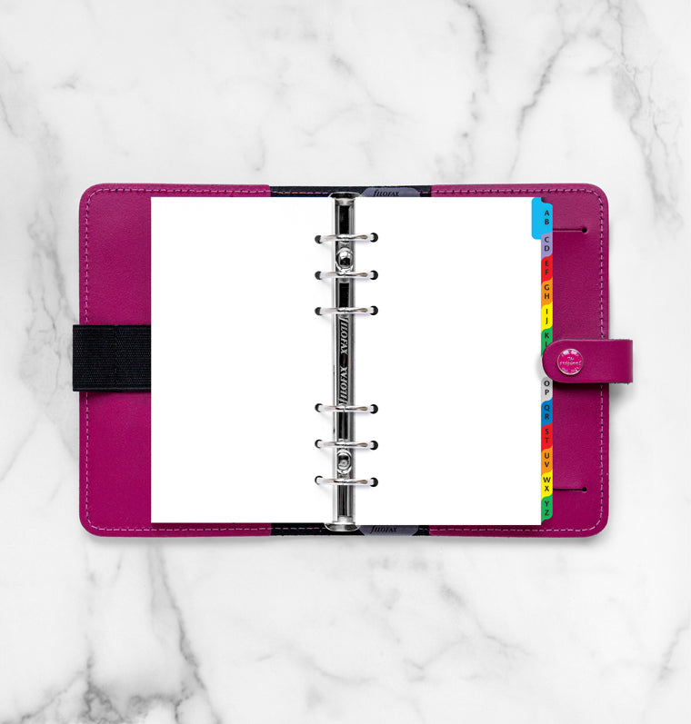 filofax-a-z-register-bunt-personal-organiser-einlagen image 2