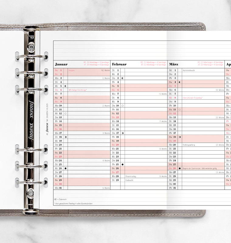 filofax-a5-jahresplaner-2028-deutsch-professional-leporello image 2