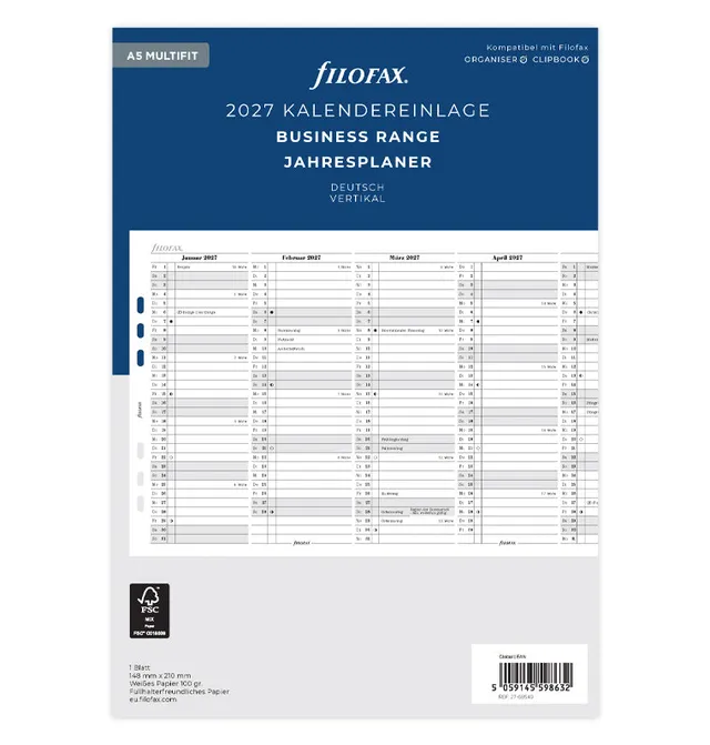 filofax-jahresplaner-deutsch-a5-2027-leporello-mit-multifit-lochung image 1