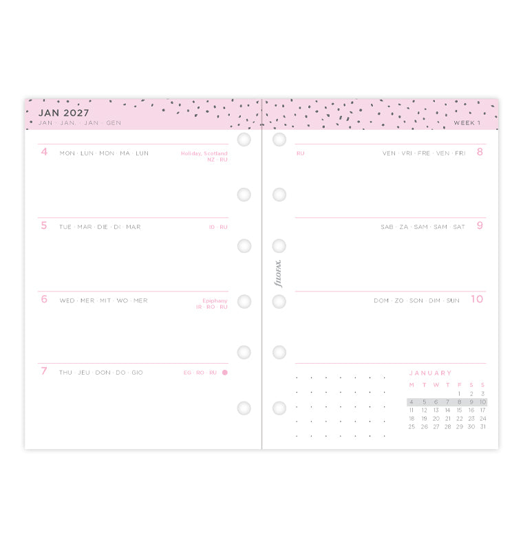 filofax-confetti-kalender-pocket-2027-1-woche-2-seiten-kalendereinlage image 4