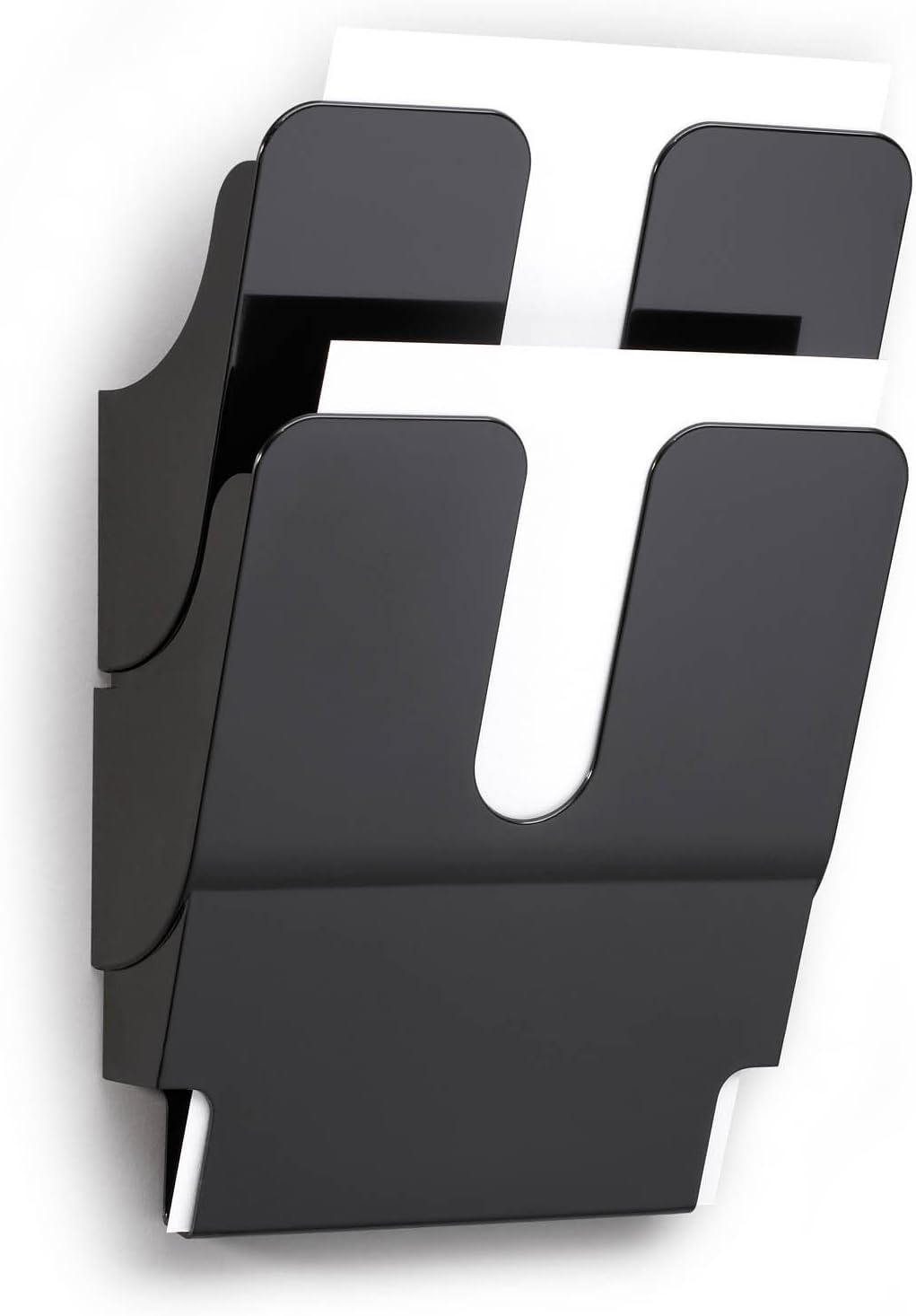 durable-flexiplus-prospektspenderset-a4-wandhalter-2-f-cher-schwarz image 1
