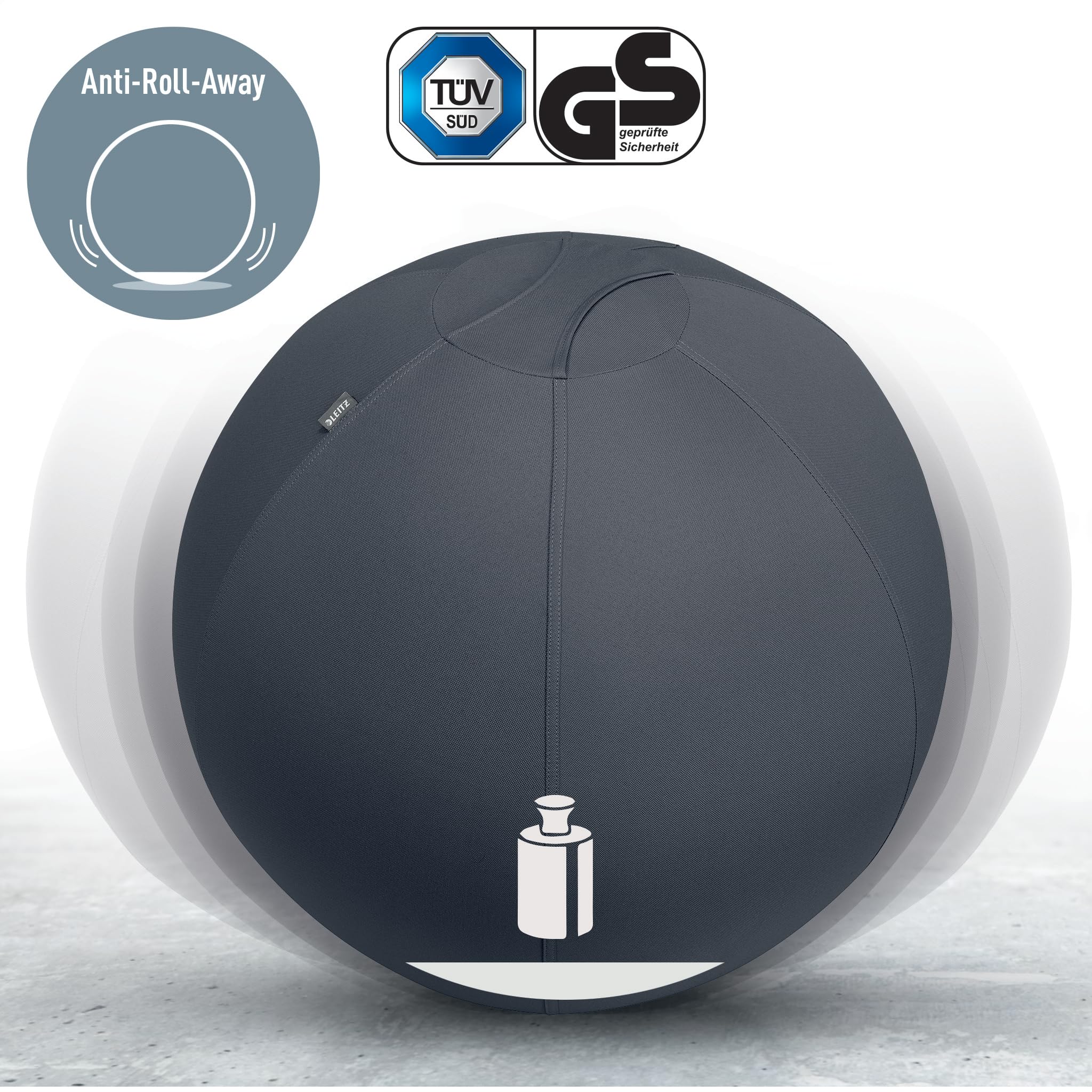 leitz-ergo-active-sitzball-75-cm-dunkelgrau-65430089 image 4