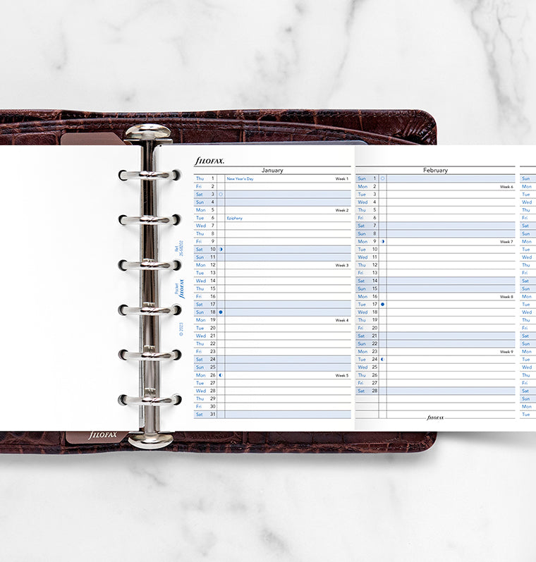 filofax-jahresplaner-englisch-pocket-2026-leporello image 2