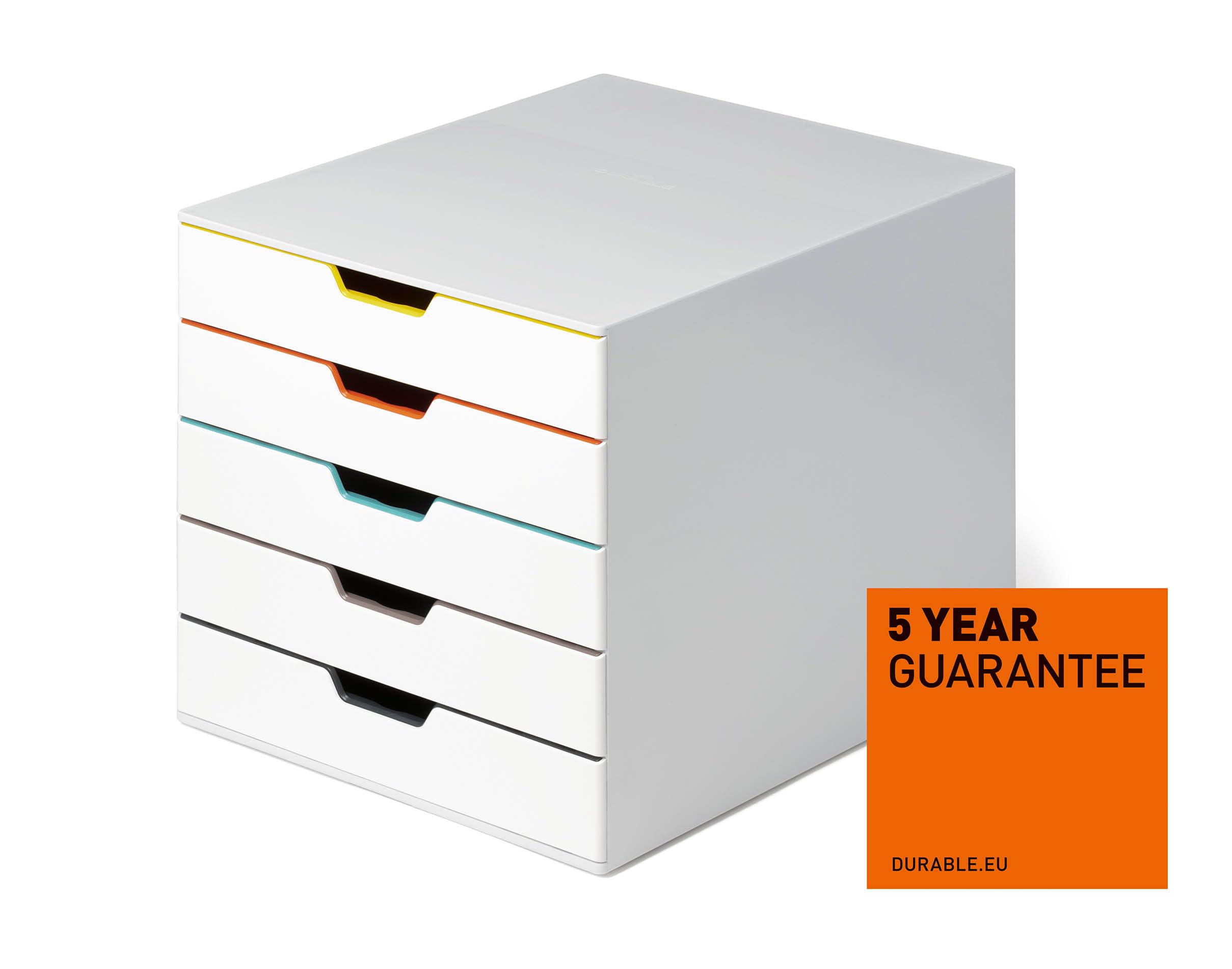 durable-varicolor-schubladenbox-a4-5-f-cher-mehrfarbig image 4