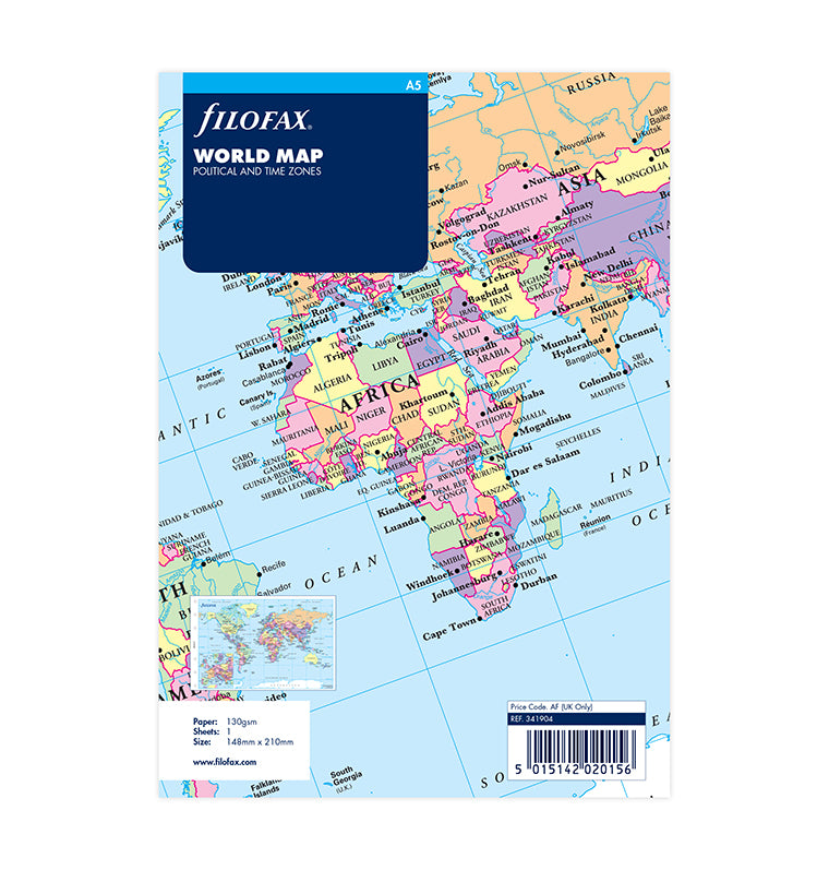 filofax-weltkarte-a5-organiser-einlage-leporello image 1