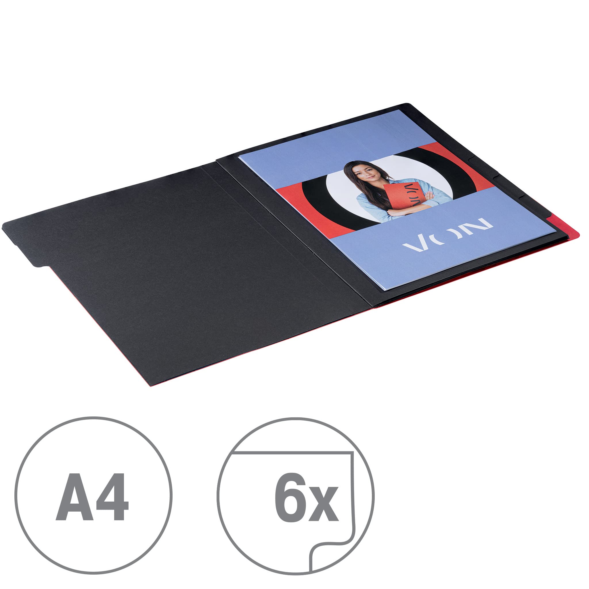 leitz-von-ordnungsmappe-a4-6-f-cher-rot-5er-pack-30140025 image 2