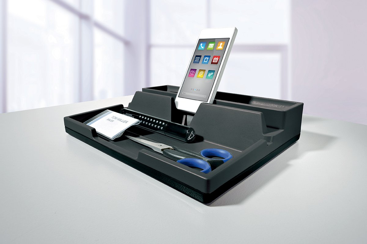 durable-varicolor-smart-office-desk-organizer-anthrazit image 2