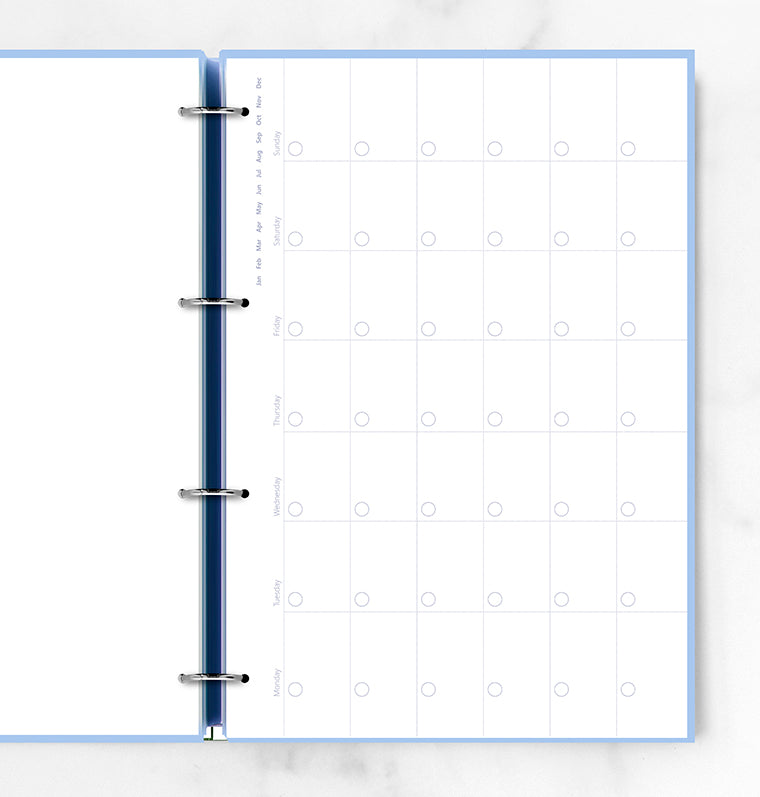 filofax-clipbook-monatsplaner-undatiert-a4-12-monats-bersichten image 2