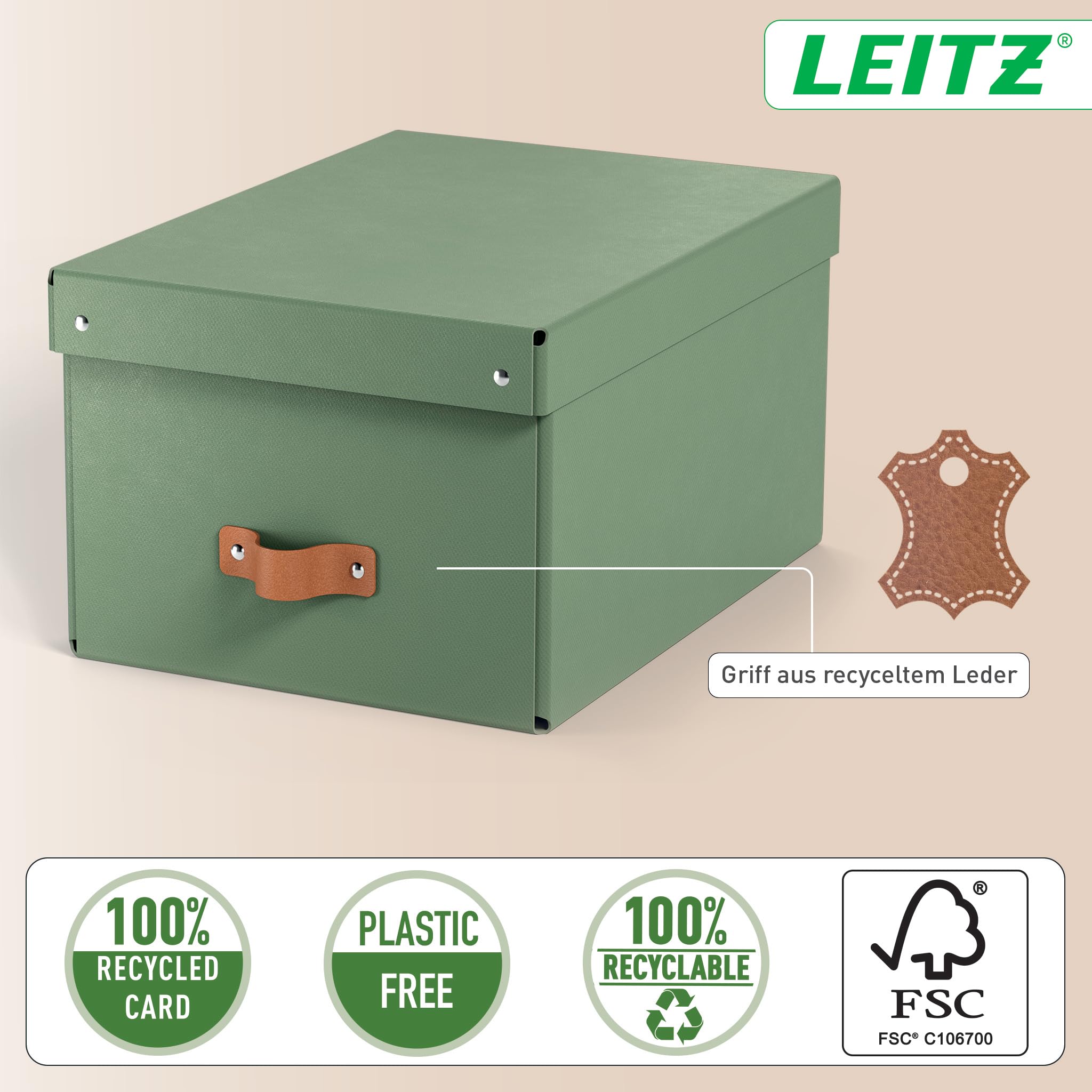 leitz-puro-aufbewahrungsbox-medium-17-l-gr-n-2er-set-mit-deckel-61490050 image 5