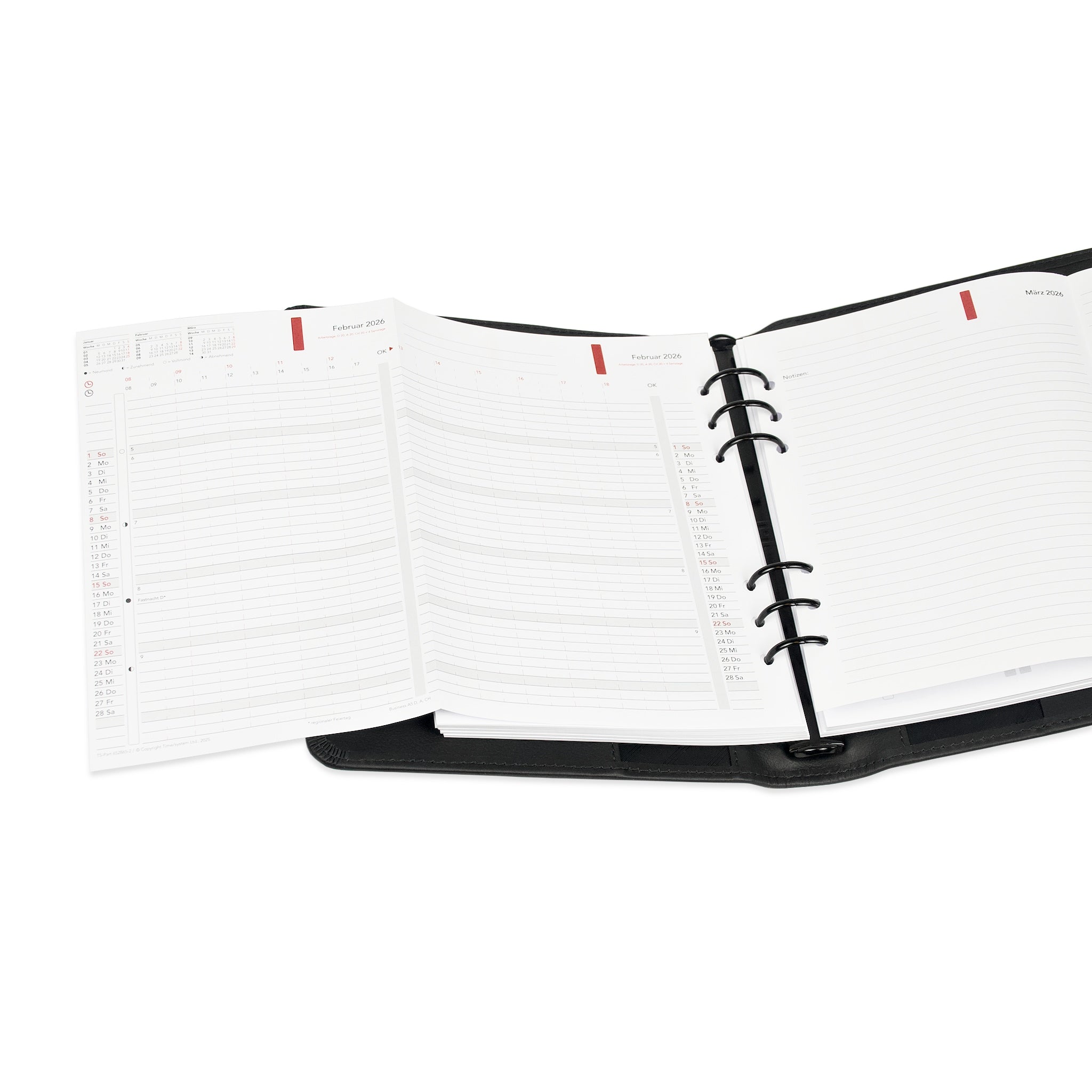 time-system-business-a5-monatspl-ne-2026-12-bl-tter-zum-ausfalten image 2