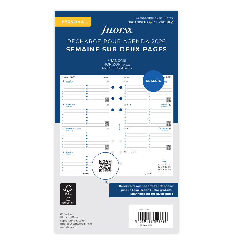 filofax-kalendereinlage-personal-2026-1-woche-2-seiten-franz-sisch image 1