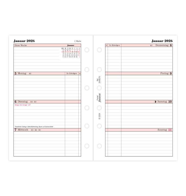 filofax-professional-pocket-kalendereinlage-2026-1-woche-2-seiten-deutsch image 4