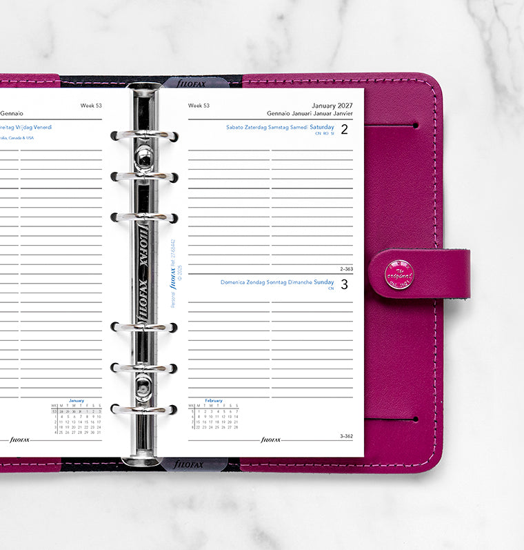 filofax-kalendereinlage-personal-2027-1-tag-1-seite-multilingual image 2