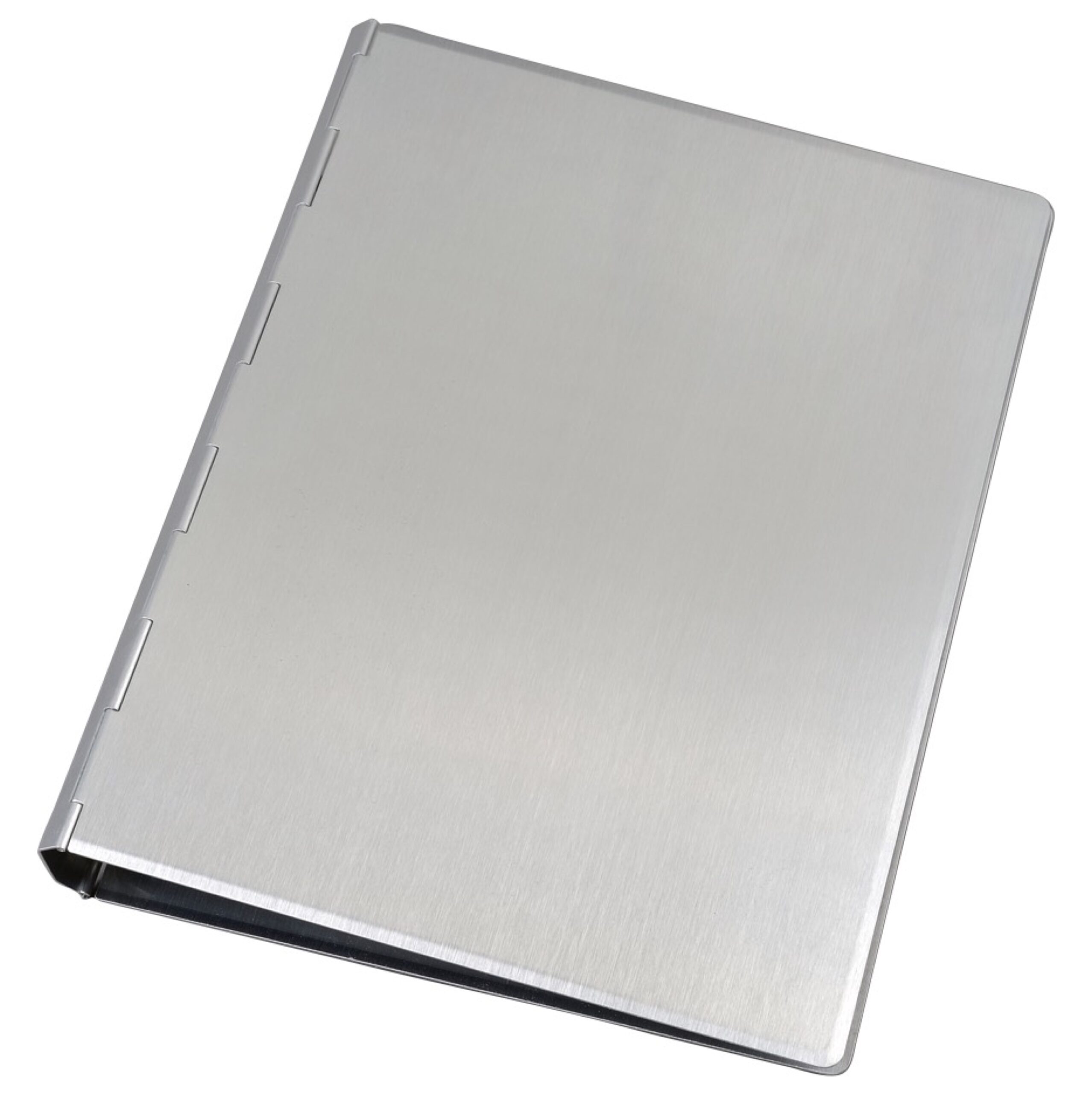 alassio-rimini-notizbuch-aluminium-silber-24-5x18-5cm-ringmechanik image 2