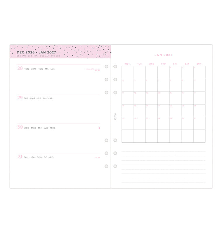 filofax-confetti-kalendereinlage-a5-2027-1-woche-auf-2-seiten-horizontal image 5