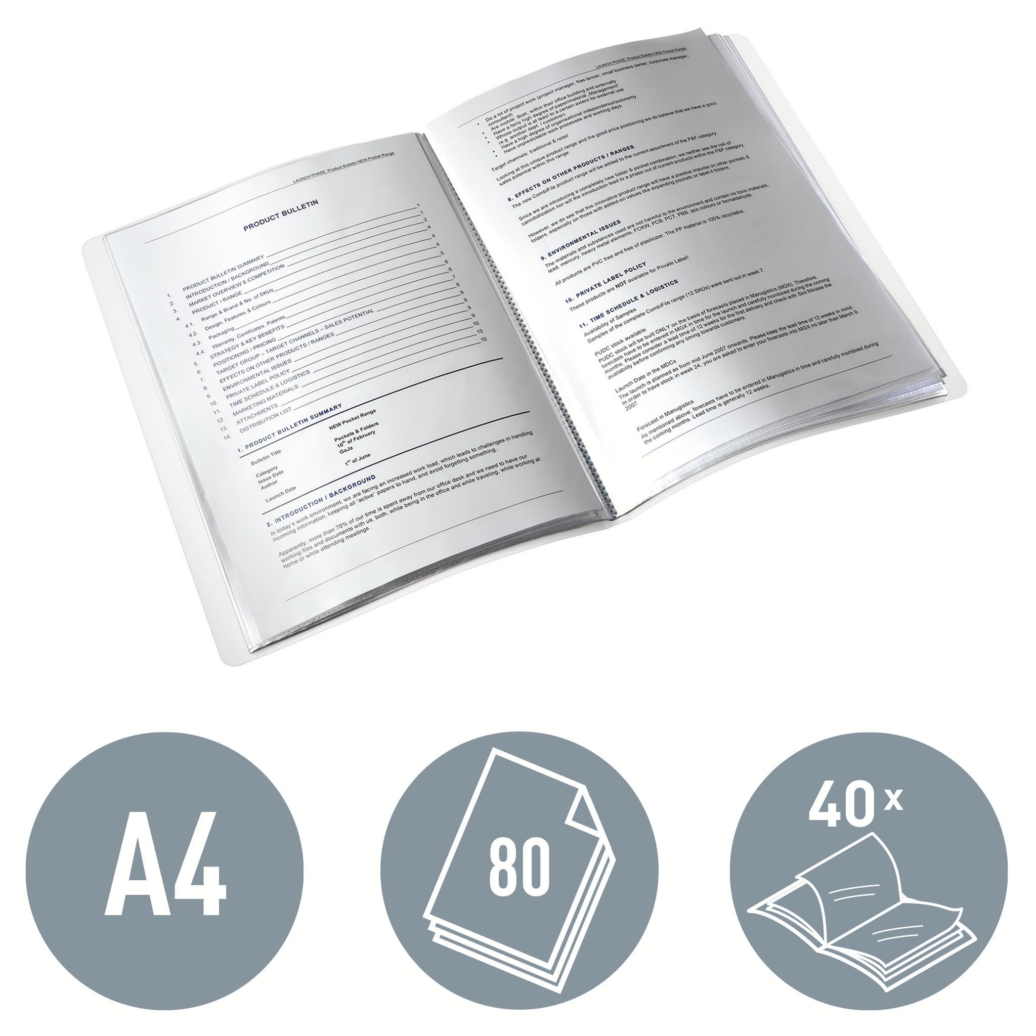 leitz-wow-sichtbuch-a4-schwarz-40-h-llen-f-r-80-blatt-46320095 image 3