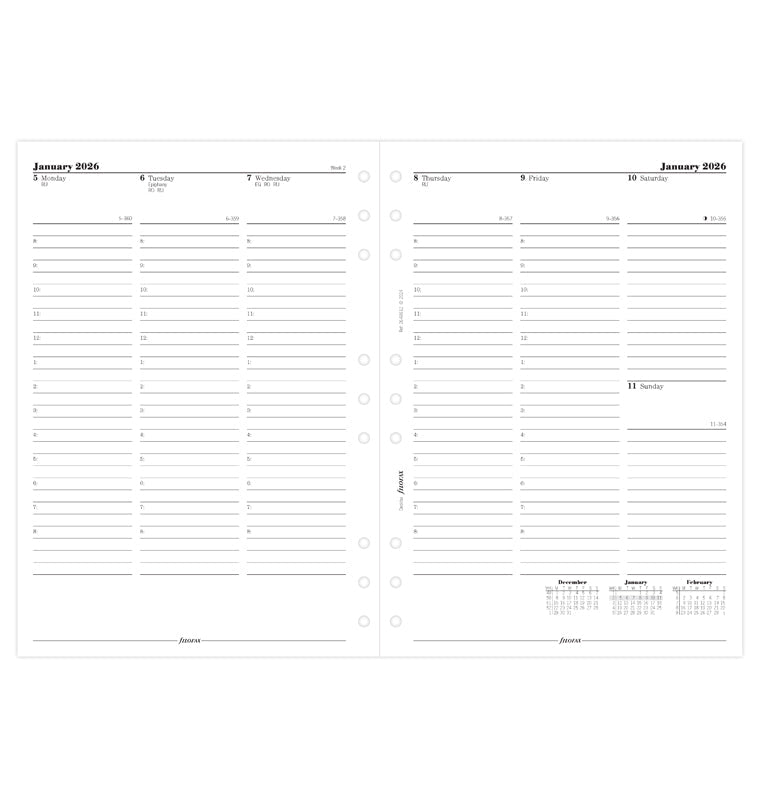 filofax-kalendereinlage-1-woche-2-seiten-englisch-deskfax-2026 image 2