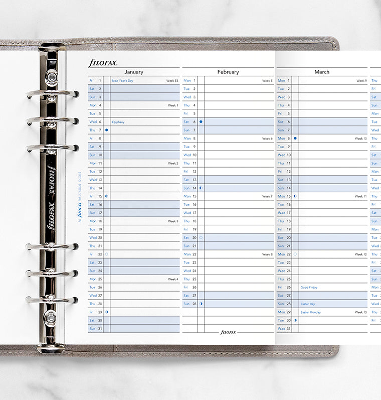 filofax-jahresplaner-englisch-a5-2027-leporello image 2