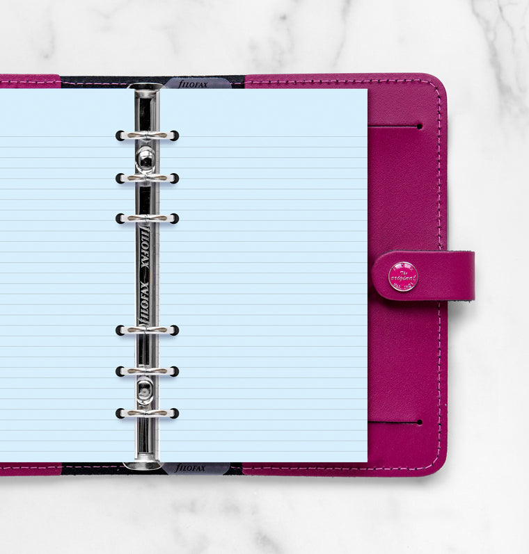 filofax-notizpapier-blau-liniert-personal-20-blatt image 2