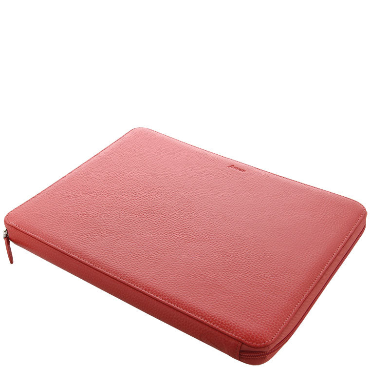 filofax-finsbury-a4-zip-folio-coral-leder-mit-rei-verschluss image 2