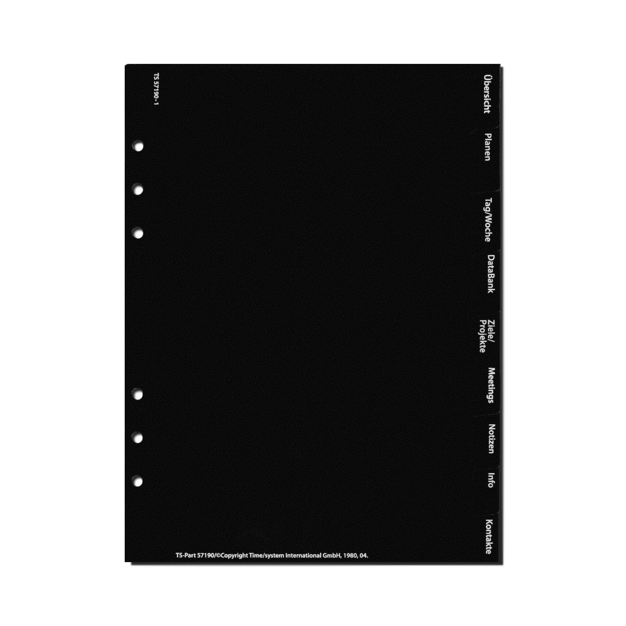 time-system-bus-hauptregister-tag-woche-de-9-fach-a5-kunststoff-register image 1