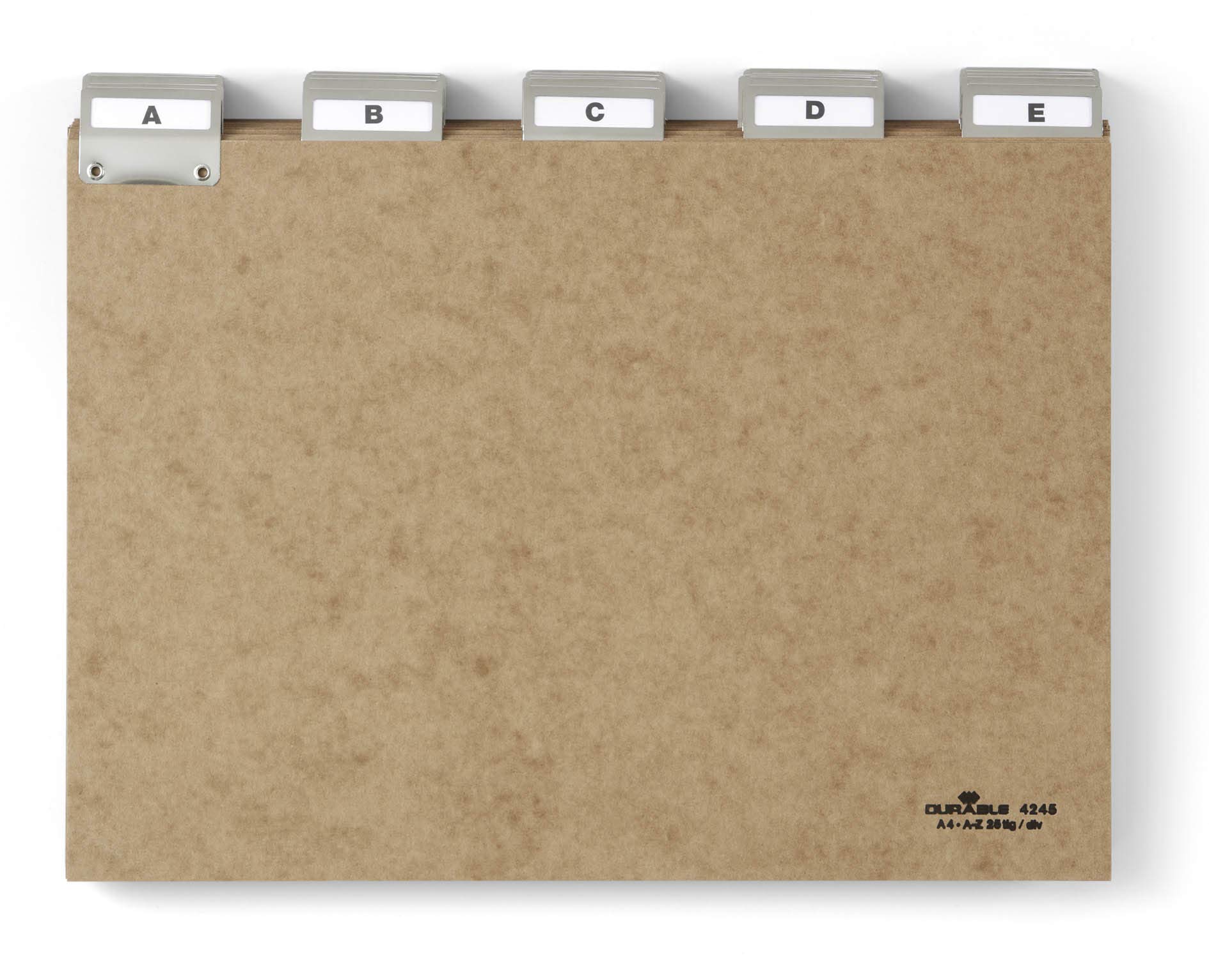 durable-leitregister-a-z-pressspan-a5-quer-5-5-teilung-braun image 3