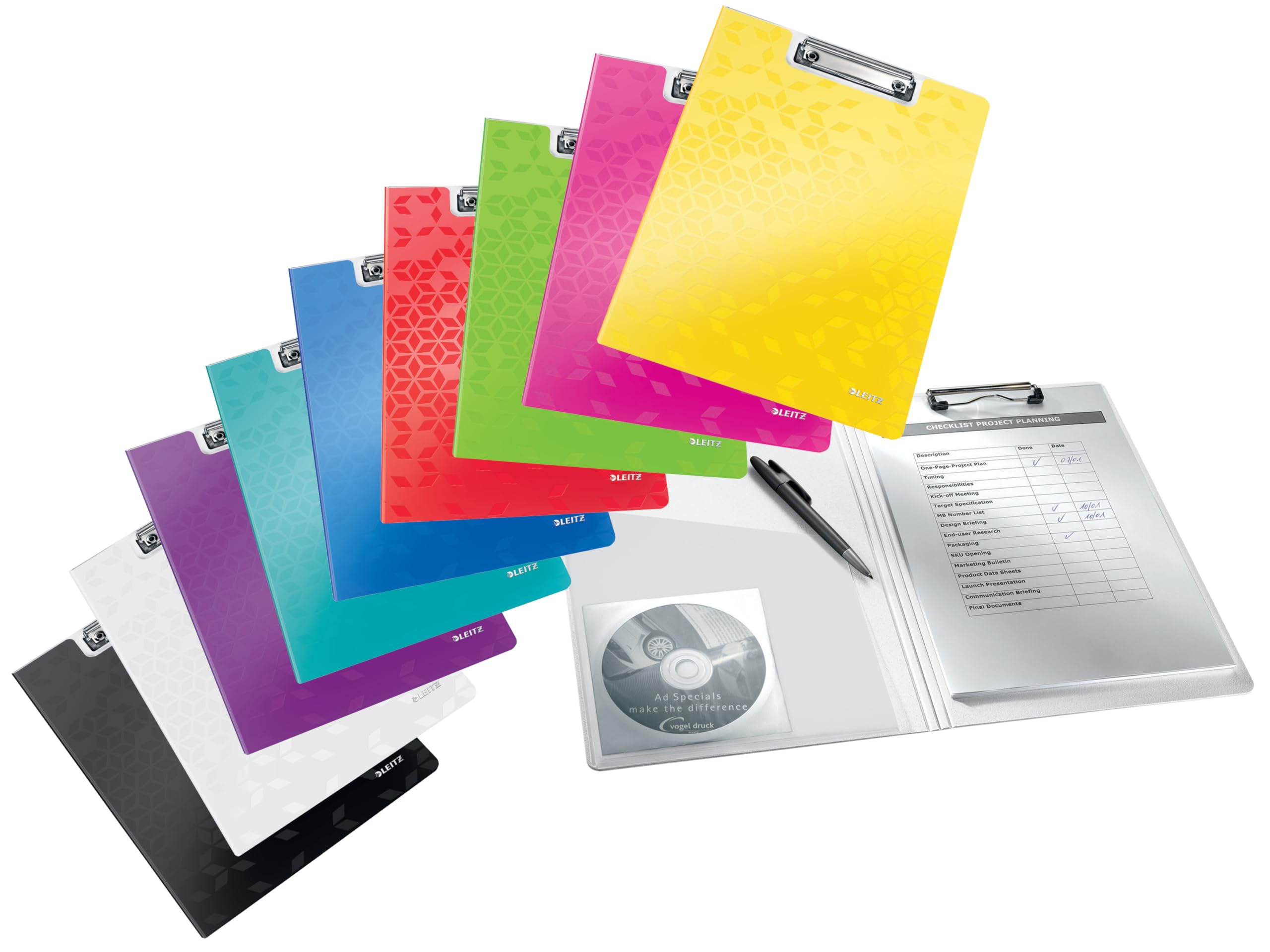 leitz-wow-a4-klemmbrettmappe-mit-abdeckung-polyfoam-schwarz-f-r-80-blatt image 5