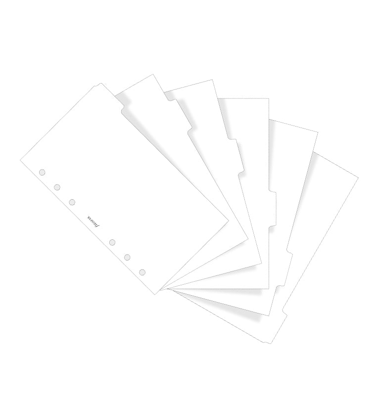 filofax-trennbl-tter-personal-wei-6er-blanko-mit-6-tabs image 4