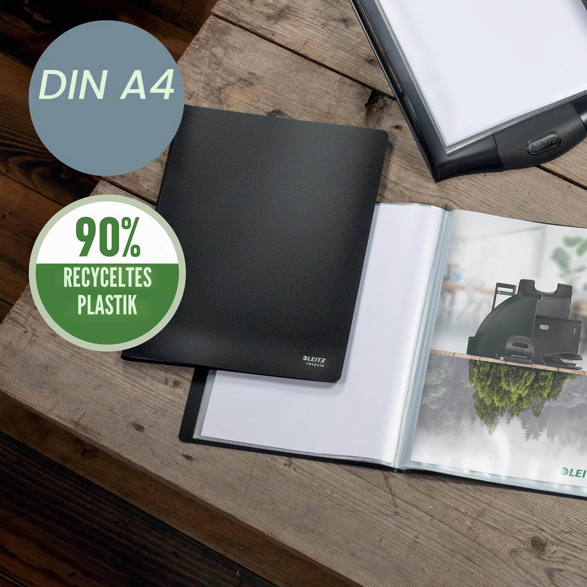 leitz-recycle-sichtbuch-a4-40-h-llen-schwarz image 2