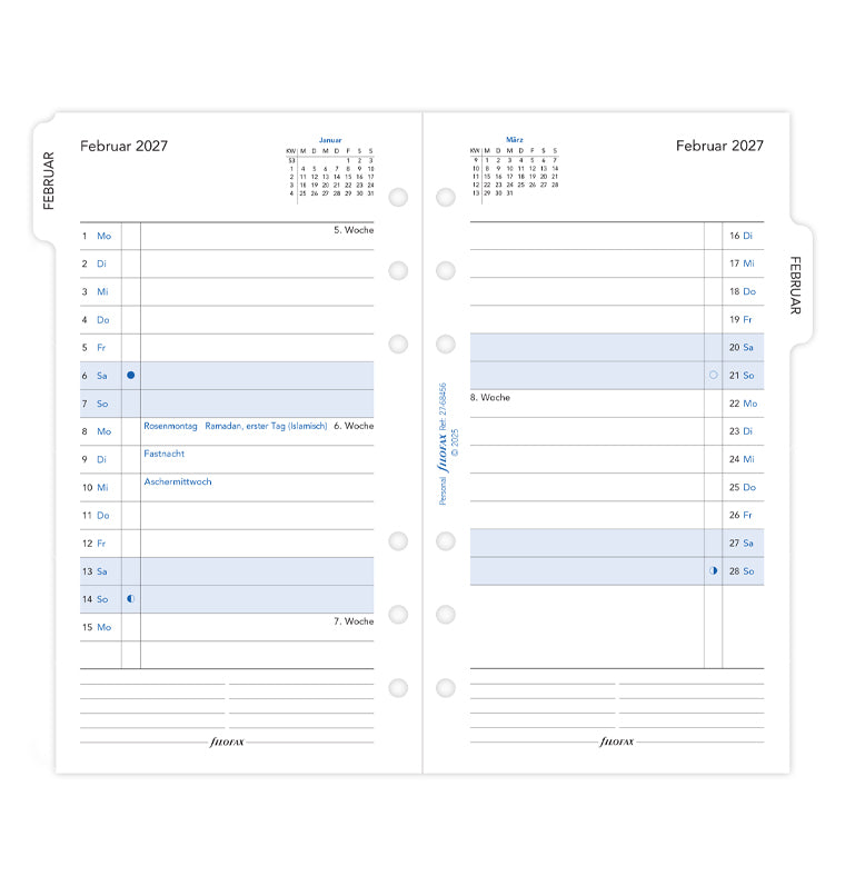 filofax-the-original-kalendereinlage-personal-2027-1-monat-2-seiten-deutsch image 4