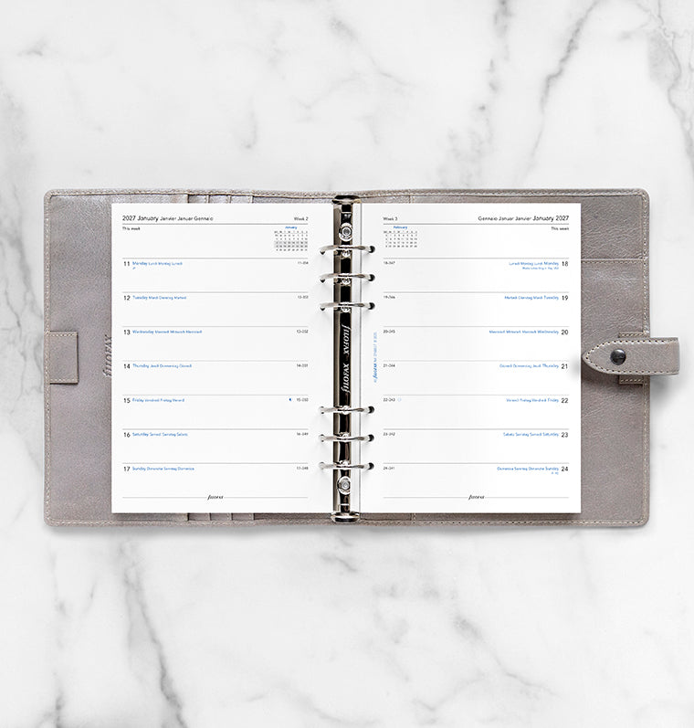 filofax-kalendereinlage-a5-2027-1-woche-1-seite-multilingual image 3