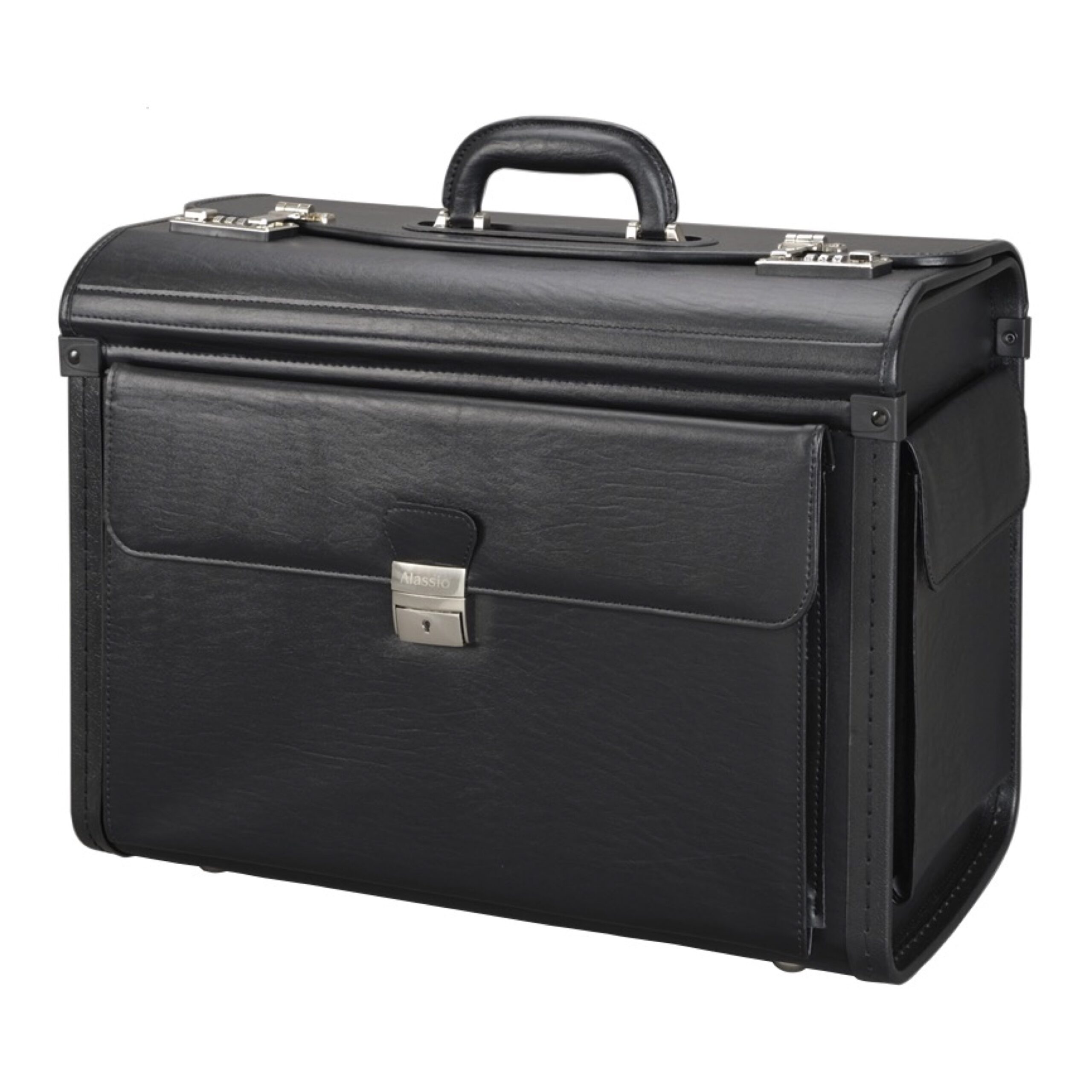 alassio-pilotenkoffer-vicenza-aus-kunstleder-in-schwarz image 1