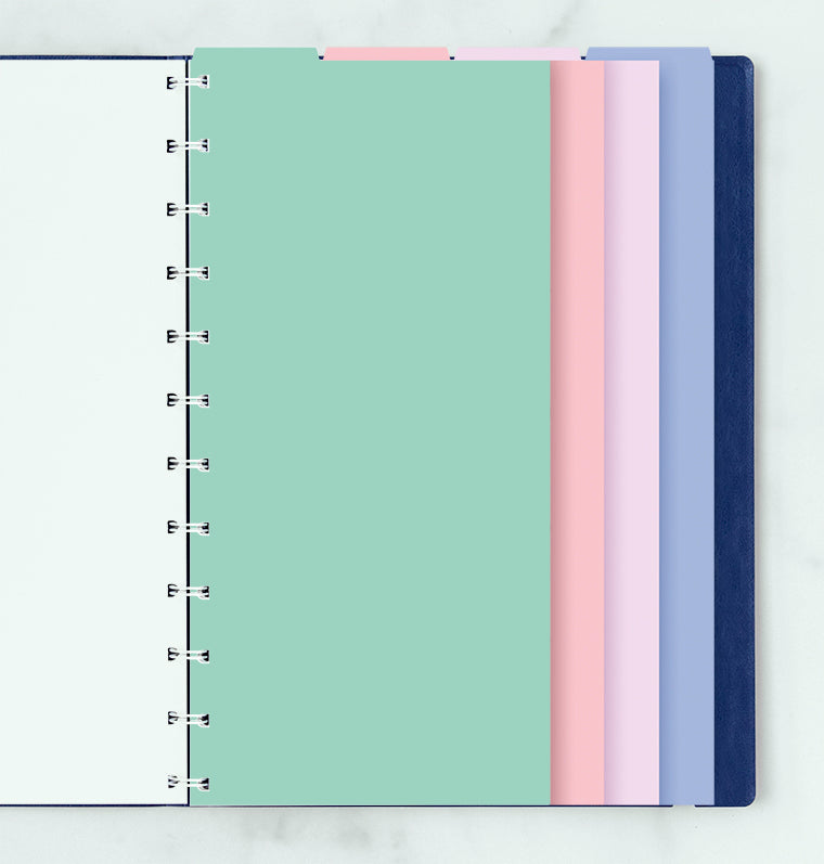 filofax-4er-blanko-notebook-trennbl-tter-pastel-a4 image 1