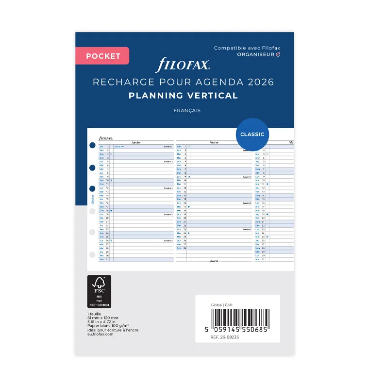 filofax-pocket-2026-jahresplaner-franz-sisch-leporello-einlage-the-original image 1